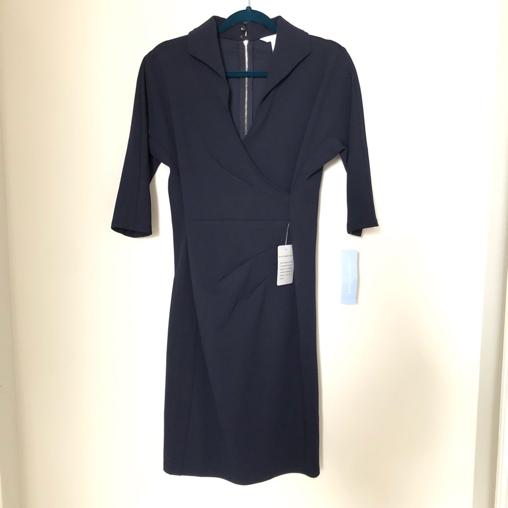 London times navy dress